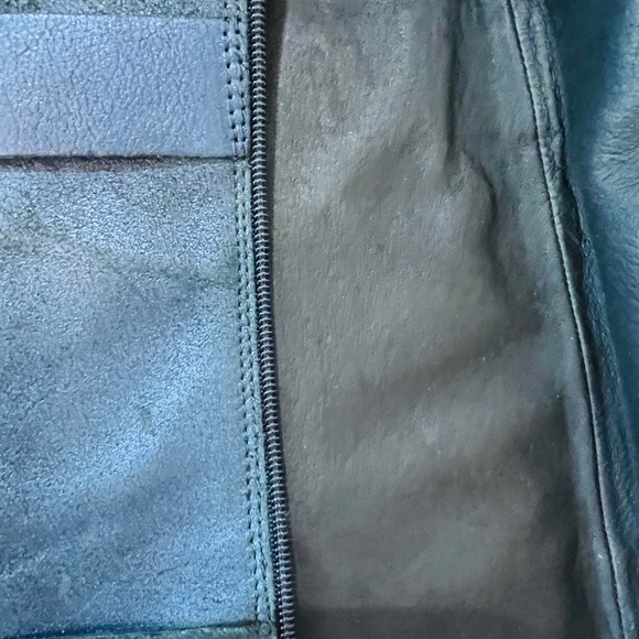 đź’™Donald Pliner Blue Leather platform boots - Picture 5 of 5